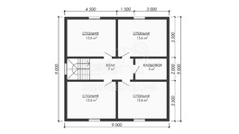 3d проект ДБW313 - планировка