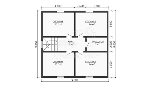 3d проект ДБW313 - планировка