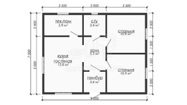 3d проект ДБW316 - планировка