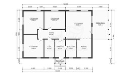 3d проект ДБW319 - планировка