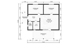 3d проект ДБW320 - планировка