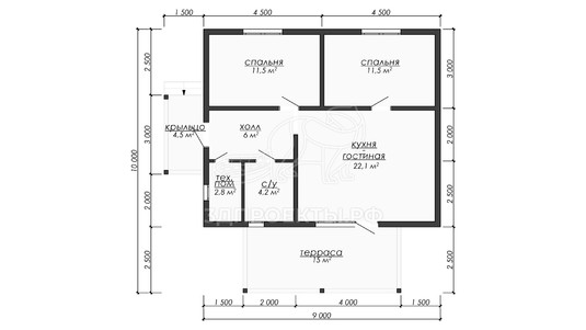 3d проект ДБW320 - планировка