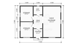3d проект ДБW322 - планировка