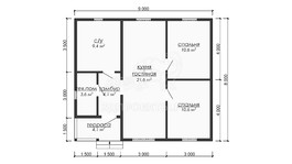 3d проект ДБW327 - планировка