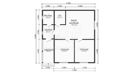 3d проект ДБW328 - планировка