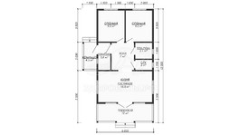 3d проект ДБW329 - планировка