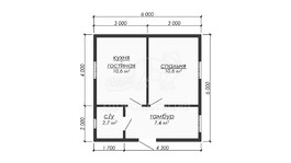 3d проект ДБW330 - планировка