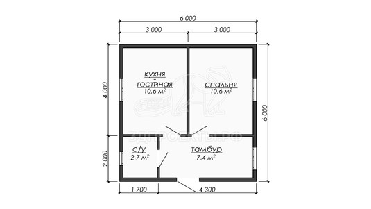 3d проект ДБW330 - планировка