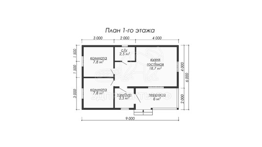 3d проект ДКW013 - планировка