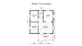 3d проект ДКW027 - планировка