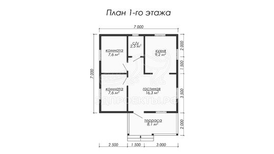 3d проект ДКW027 - планировка