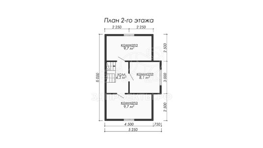 3d проект ДКW064 - планировка