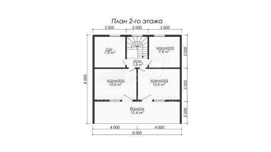 3d проект ДКW066 - планировка