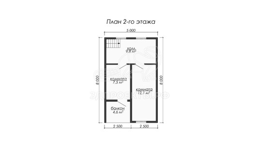 3d проект ДКW070 - планировка