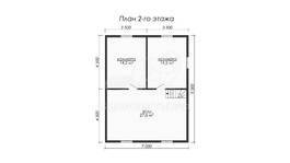 3d проект ДКW074 - планировка