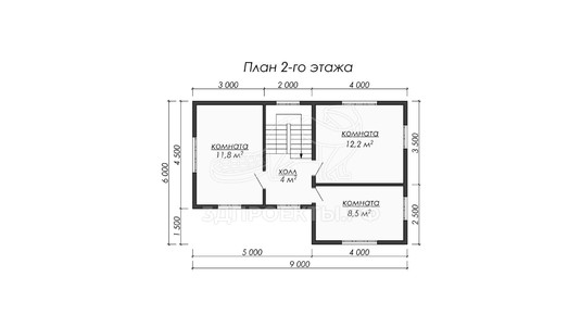 3d проект ДКW079 - планировка