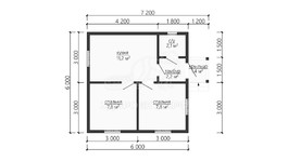 3d проект ДКW087 - планировка