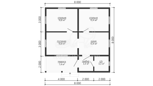 3d проект ДКW116 - планировка