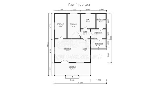 3d проект ДКW190 - планировка