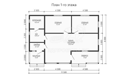 3d проект ДКW198 - планировка