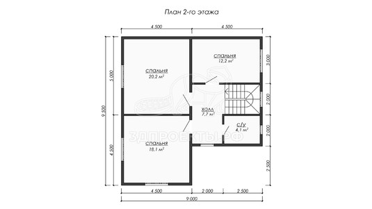 3d проект ДКW207 - планировка