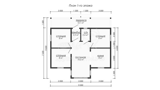 3d проект ДКW220 - планировка