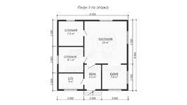 3d проект ДКW249 - планировка