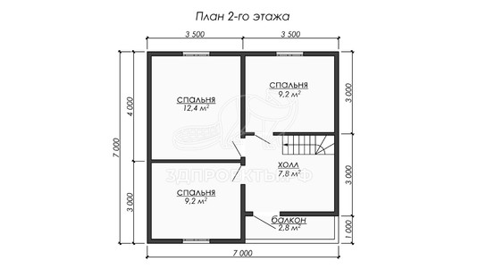 3d проект ДКW276 - планировка