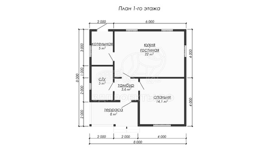 3d проект ДКW278 - планировка