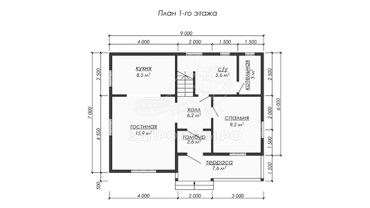 3d проект ДКW293 - планировка