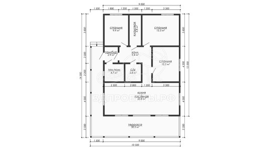 3d проект ДКW302 - планировка