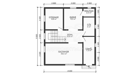 3d проект ДКW311 - планировка