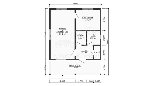3d проект ДКW318 - планировка