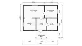 3d проект ДКW323 - планировка