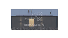 3d проект СБХ018 - фасад 4