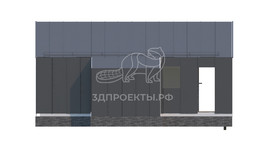 3d проект СБХ021 - фасад 4