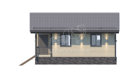 3d проект СД026 - фасад 2