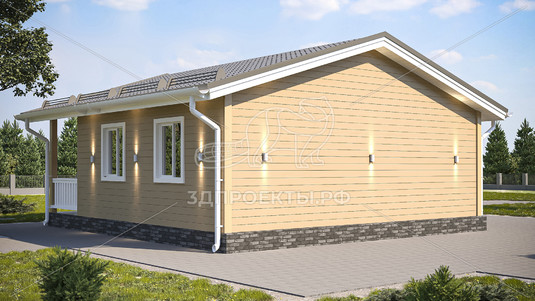 3d проект СД028 - вид сбоку