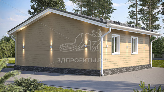 3d проект СД028 - вид сбоку