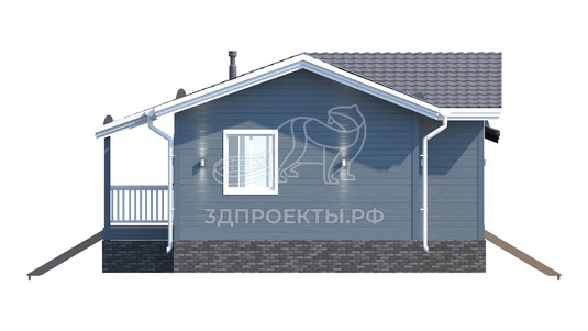 3d проект СД032 - фасад 2