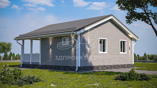 3d проект СД039 - вид сбоку