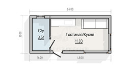 3d проект СМ010 - планировка 1 этажа