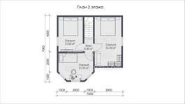 3d проект СП010 - планировка 2 этажа
