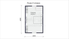 3d проект СП018 - планировка 2 этажа