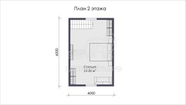 3d проект СП019 - планировка 2 этажа
