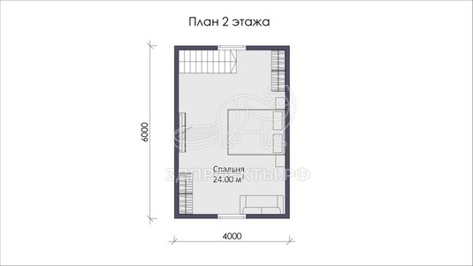 3d проект СП019 - планировка 2 этажа