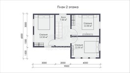 3d проект СП022 - планировка 2 этажа