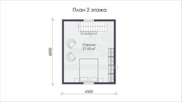3d проект СП025 - планировка 2 этажа
