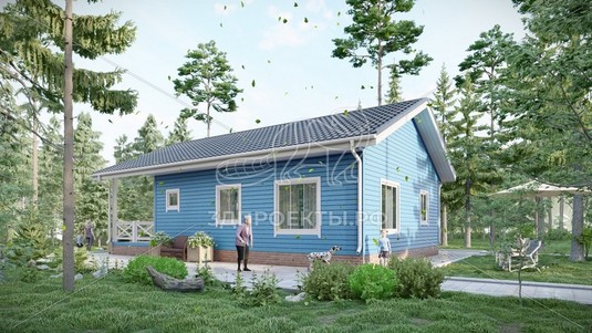 3d проект СП027 - вид сзади