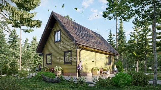 3d проект СП045 - вид сзади